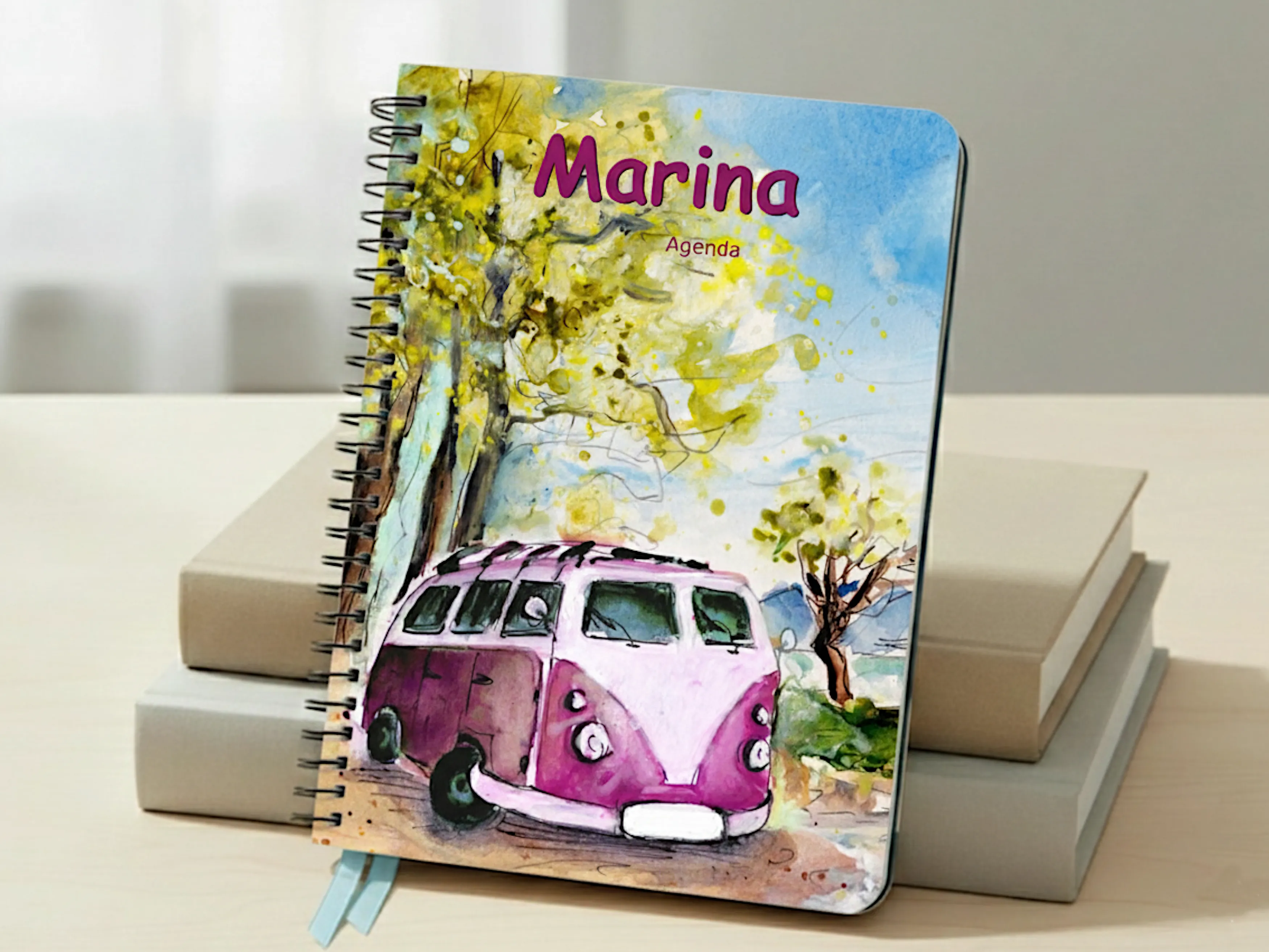 Agenda personalizada Volkswagen con árbol