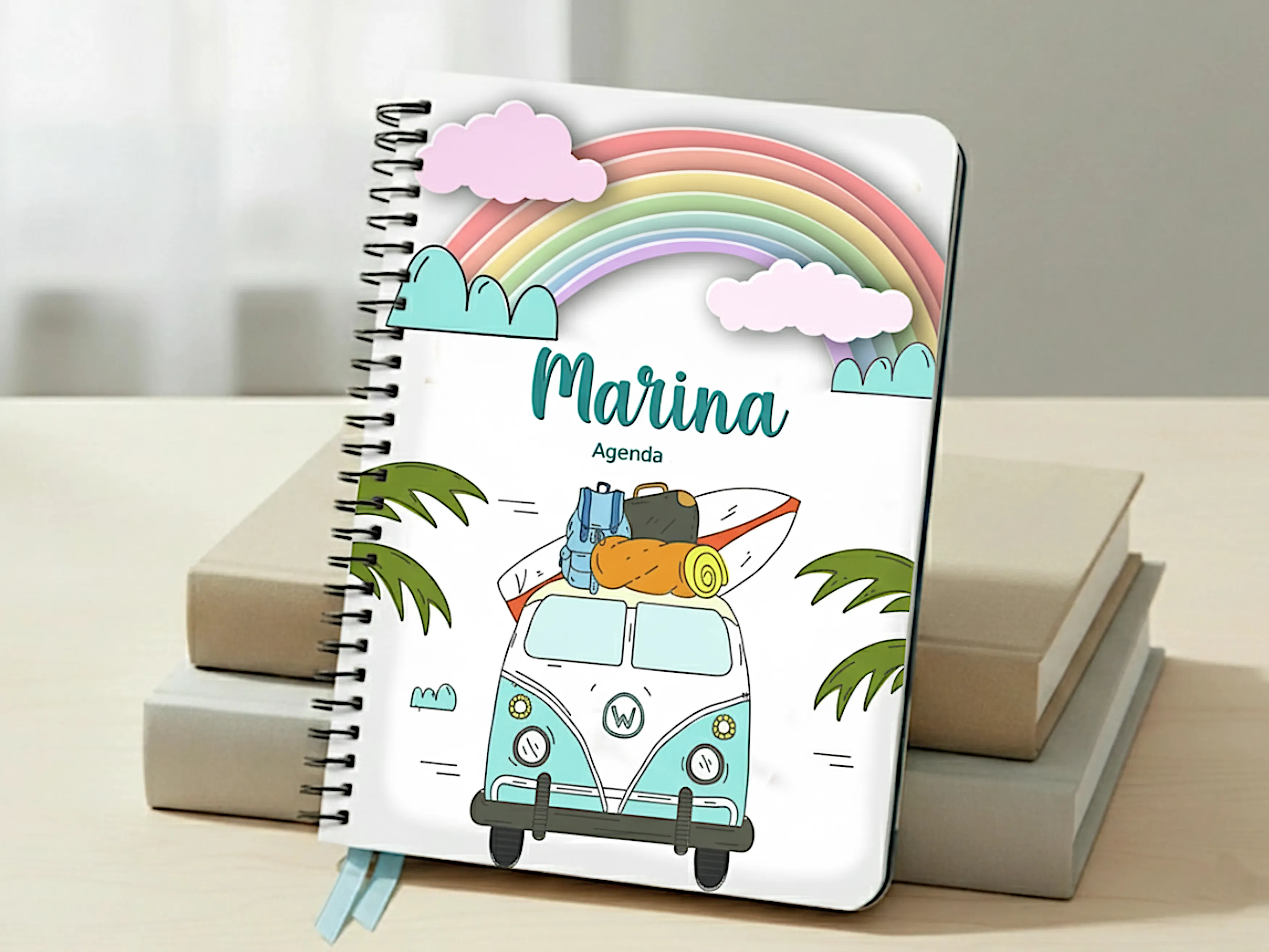 Agenda personalizada Volkswagen arcoíris