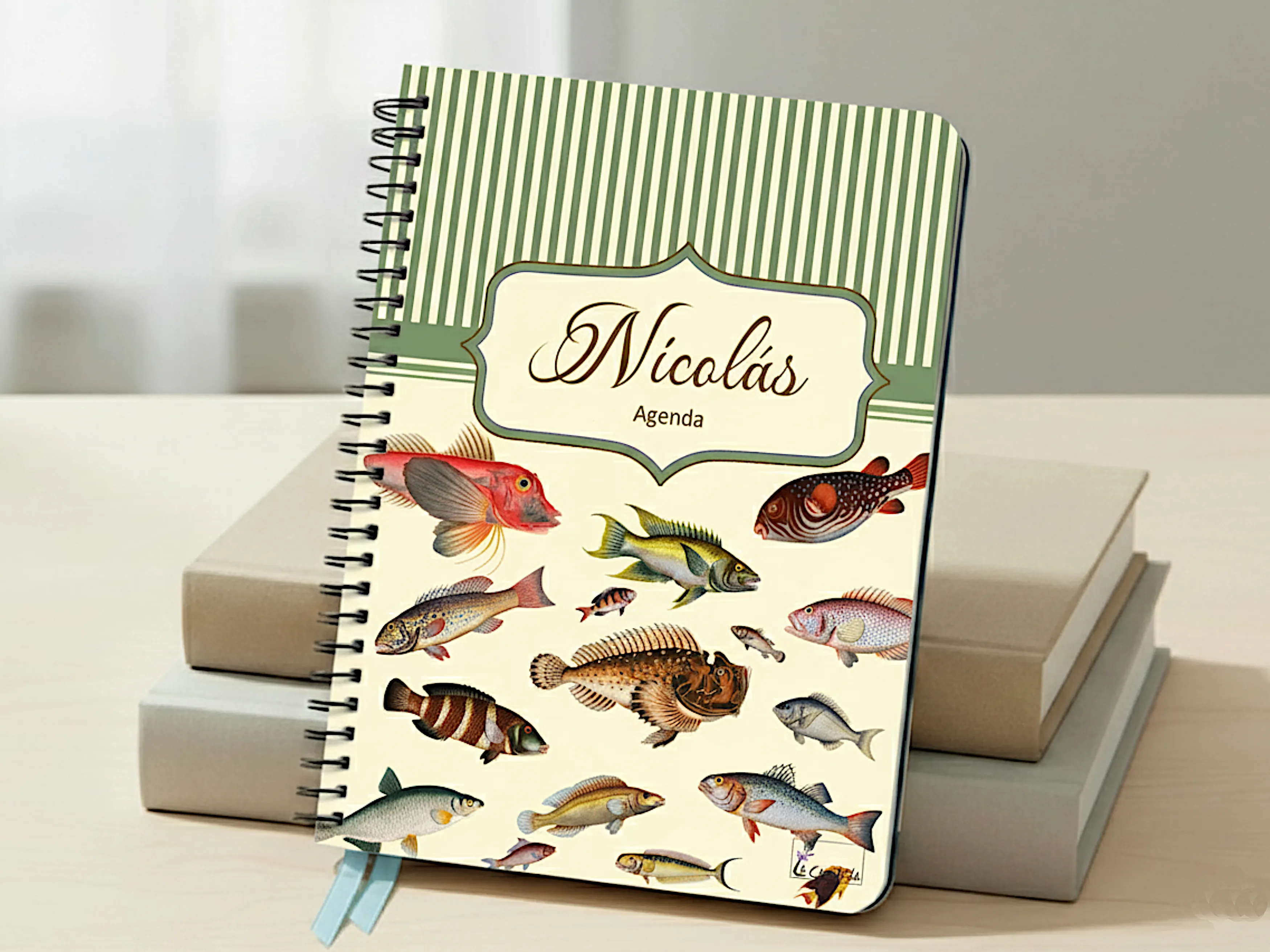 Agenda personalizada peces