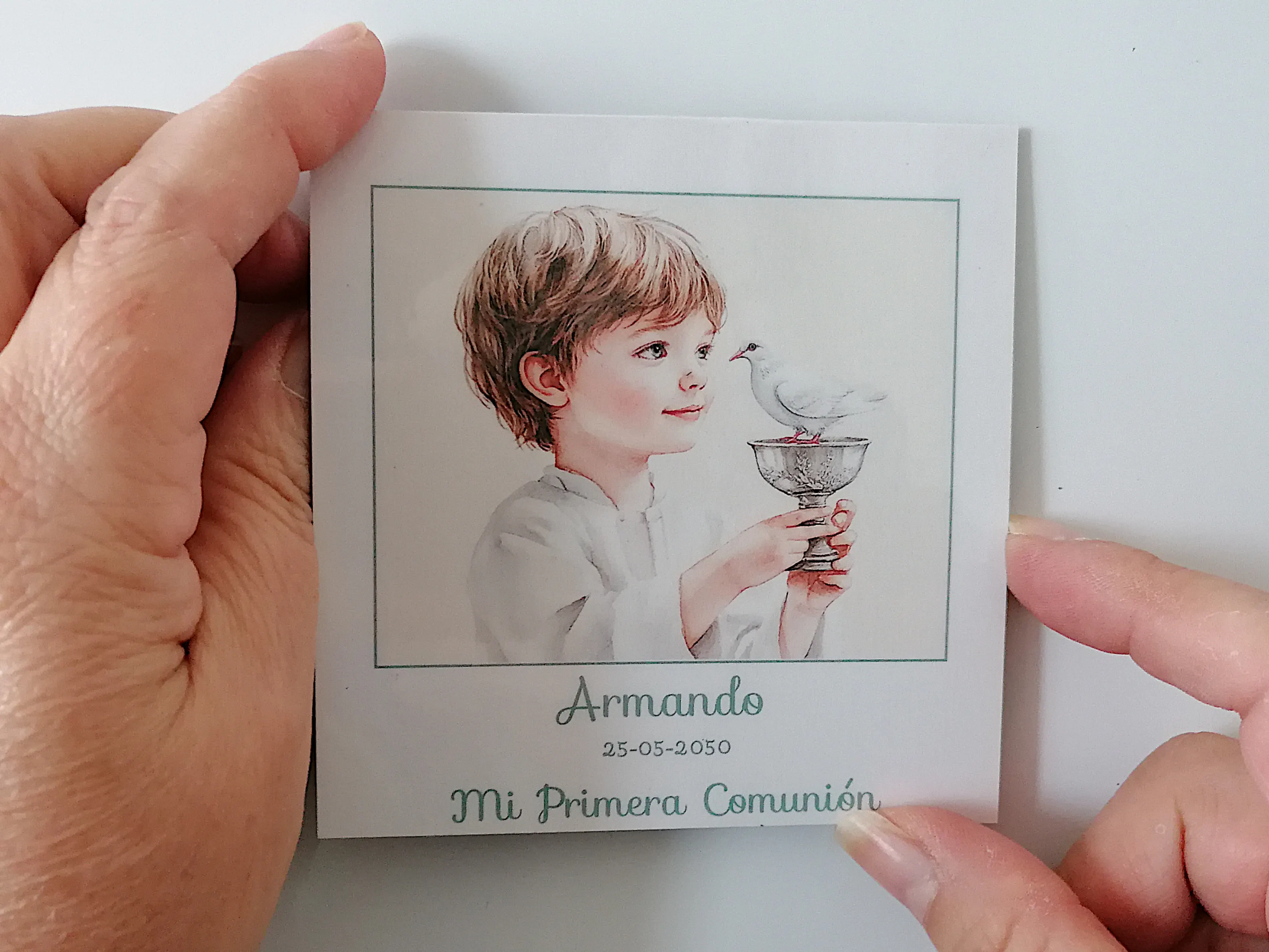 Imán formato Polaroid. Comunión. - Imagen 3